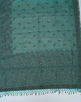 SC3026 - Linen Zari Lines Coffee Butta
